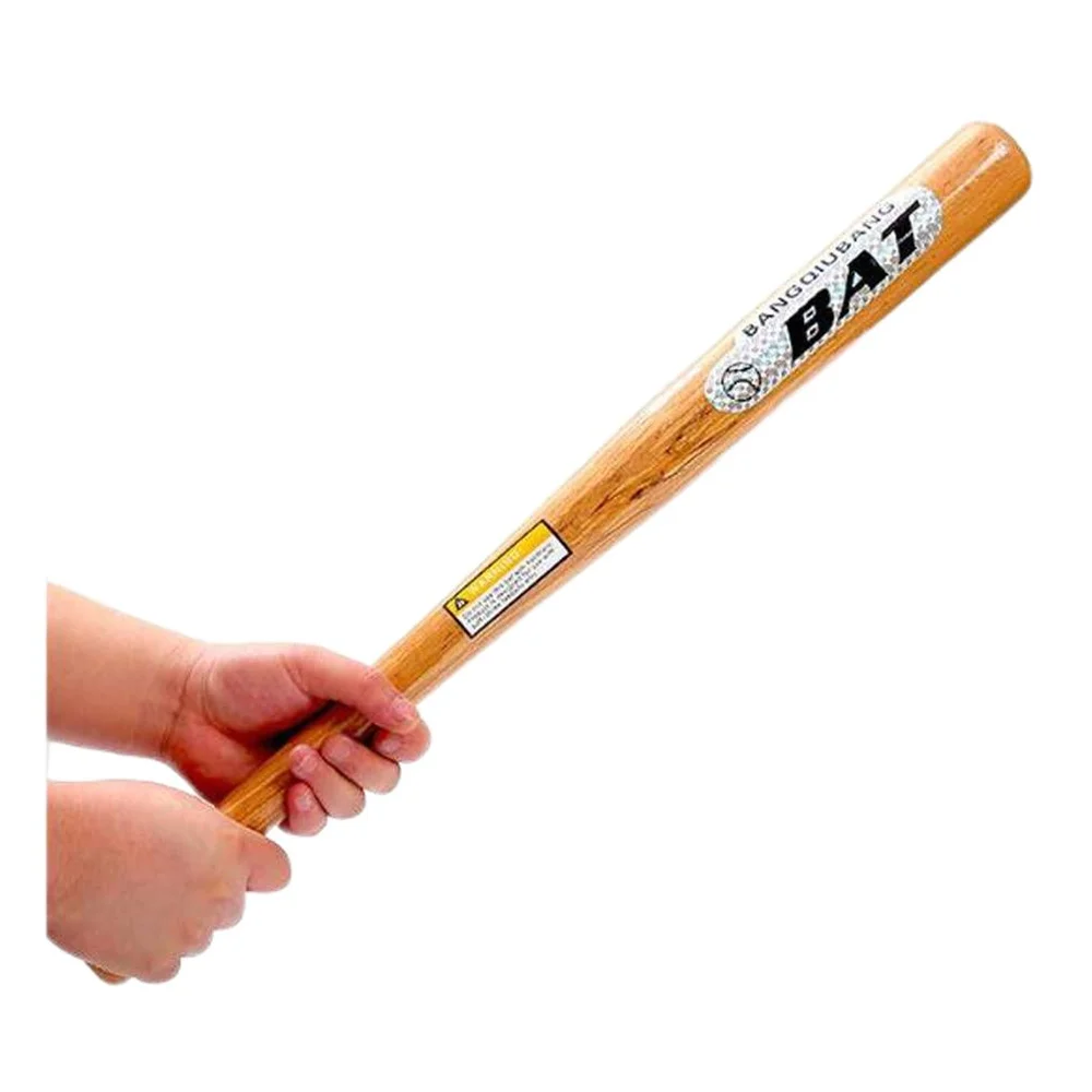 Baseball,Batte de Baseball en bois naturel massif de 54cm,Softball dur,pour la maison,les Sports