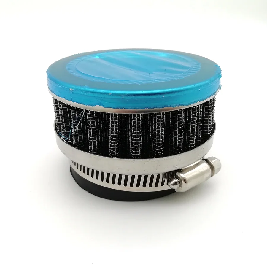 Motorcycle Scooter Stainless Steel Air Intake Filter 48mm-52mm Cleaner＋Clamp