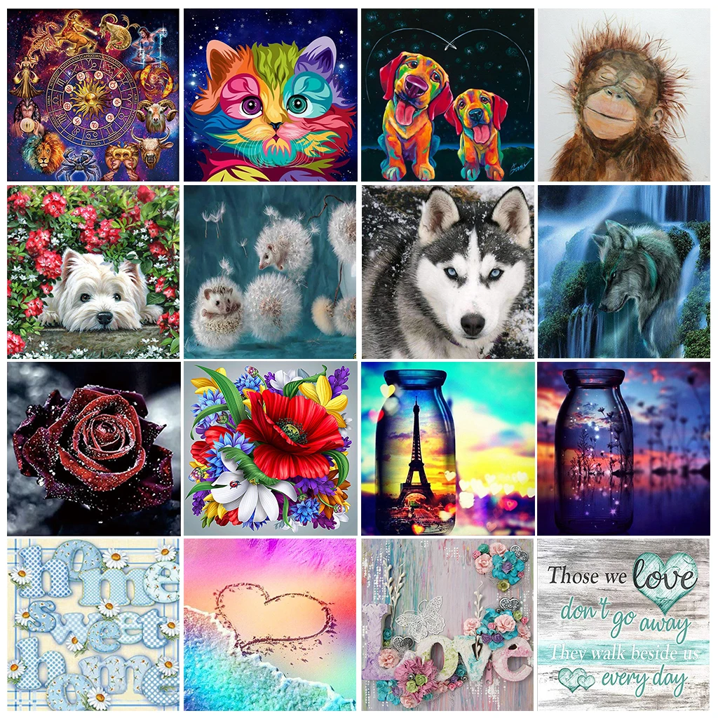 Animals 5D Diamond Painting Full Drill Embroidery Cross Craft Stitch Decor Gifts