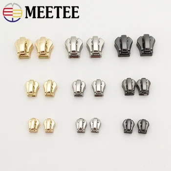 

10Pcs 3# 5# 8# Auto Lock Zipper Head for Metal Zippers Shoes Garment Anti-slip Zipper Sliders DIY Zip Repair Kit Accessories