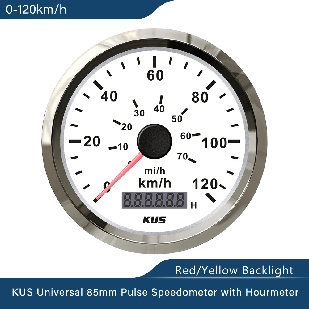 Универсальный 85 мм KUS Авто Грузовик ATV UTV Спидометр Speedo датчик 0-120 км/ч импульсный