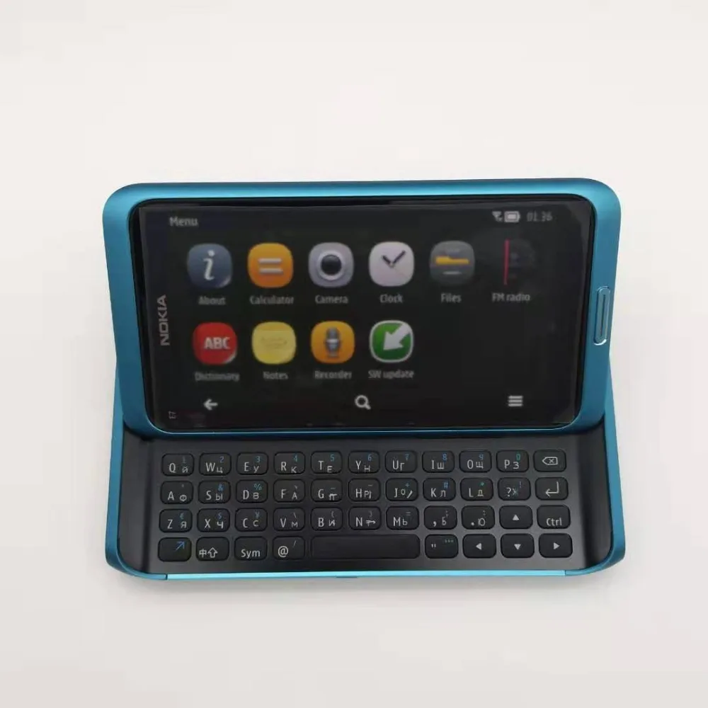 E7 Разблокированный Мобильный телефон Nokia E7 4," дюймов Камера 8.0MP gps wifi 16GB Storange Nokia смартфон