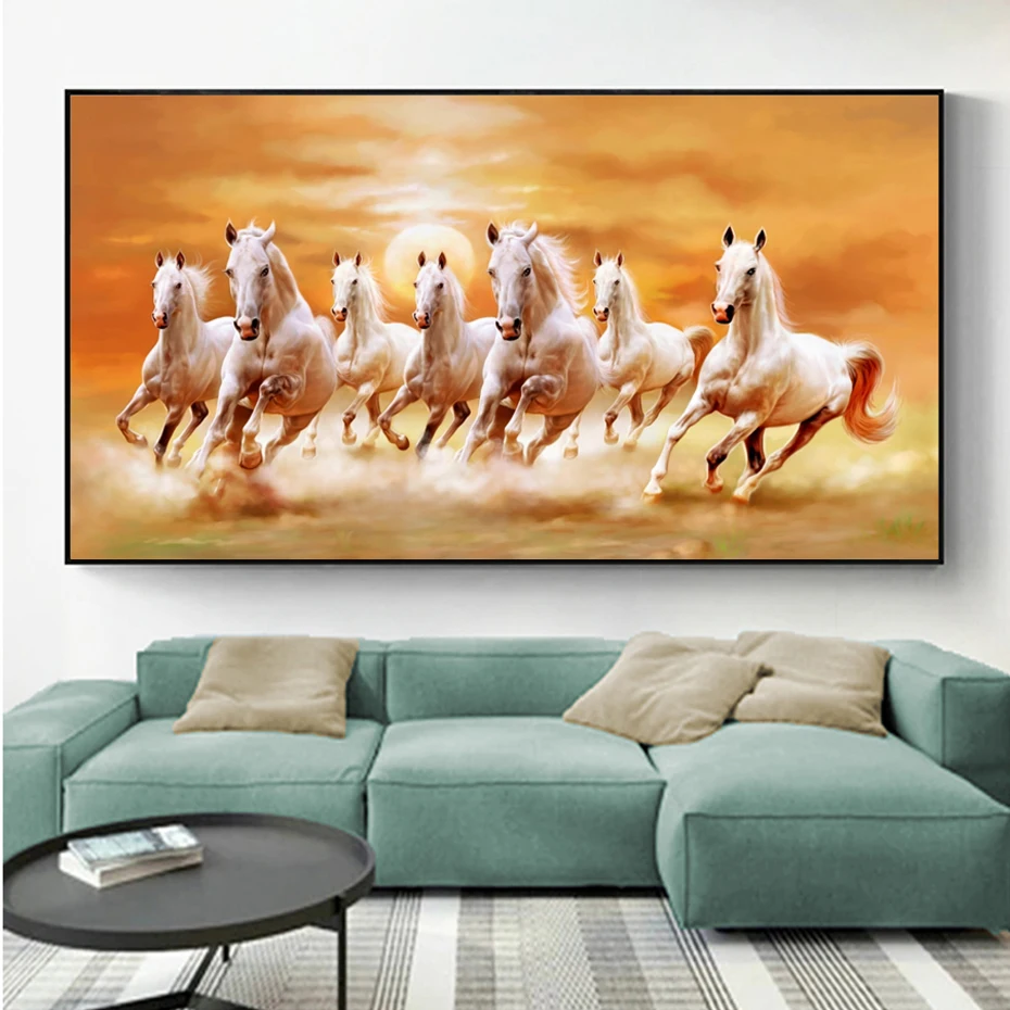 

Africa Wildlife Animals Runing Horse Canvas Paintings Animals Art Posters Prints Wall Pictures for Living Room Home Decoration