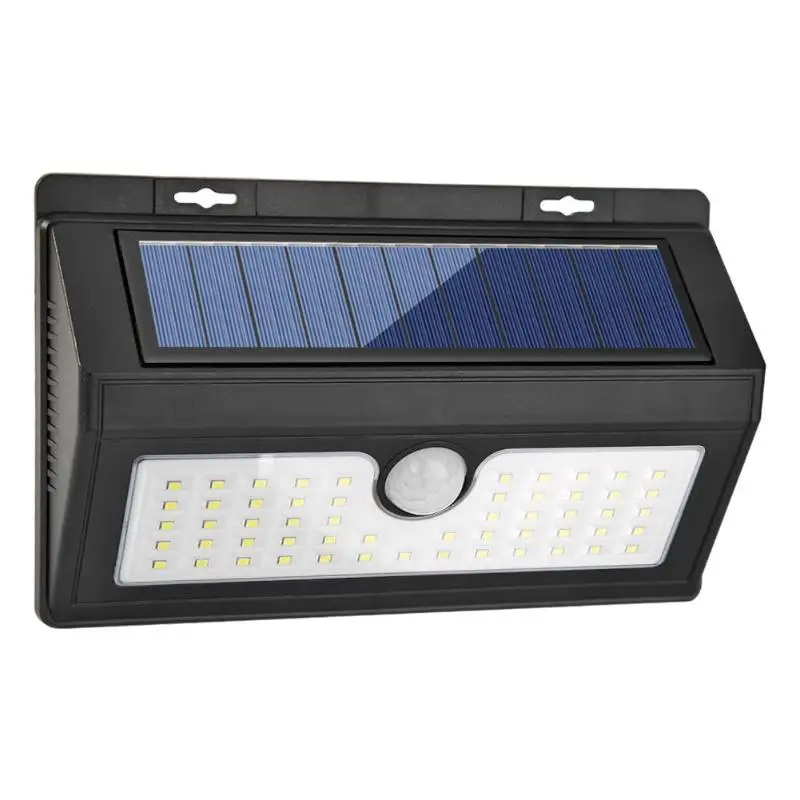 COB 48/55LED солнечный датчик движения открытый настенный светильник водонепроницаемый садовый уличный светильник - Испускаемый цвет: 55led