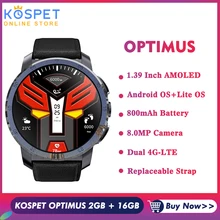 KOSPET Optimus 2 Гб 16 Гб двойной 4G системы водонепроницаемый gps Смарт-часы телефон Android7.1.1 800 мАч 8.0MP Smatwatch для мужчин для IOS Android