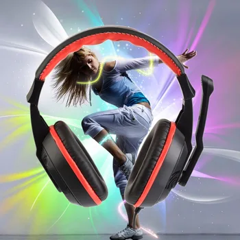 

New 3.5mm Top Quality Adjustable Game Gaming Headphones Stereo Type Noise-canceling Computer PC Gamers Headset With Microphones