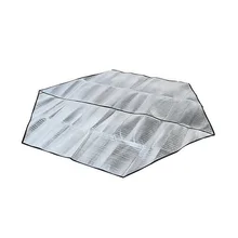 Походный коврик для пикника, оборудование для улицы, шестиугольная палатка, стандартная двухсторонняя алюминиевая пленка, портативная, водонепроницаемая, теплоизоляционная