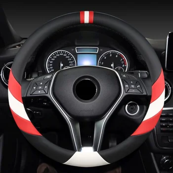 

Non-slip Fit O Shape D Shape Standard Car Steering Wheels Covers 38CM/15'' Steering Wheel Hubs For VW GOLF 7 2015 POLO JATTA