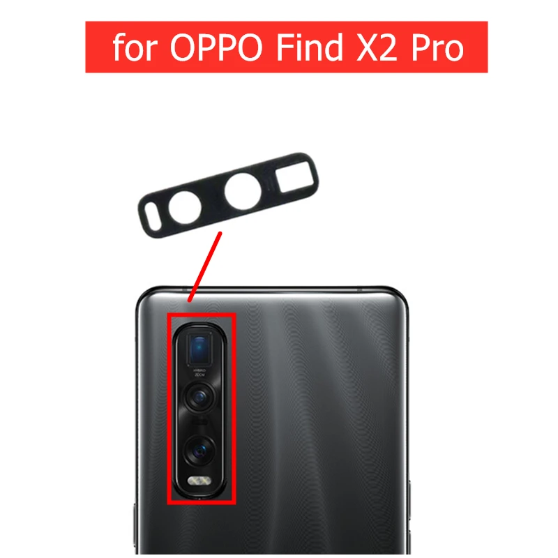2 шт. для камеры OPPO FineX2pro стеклянная линза задняя камера объектив с 3M клеем Finex2pro