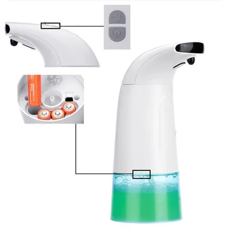 

250ML No-touch Operation Auto Sensor Soap Dispenser Touchless Automatic Hands Free Bathroom Kitchen