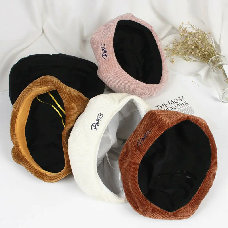 2019 Детские аксессуары Вельветовая шапочка для малышей берет Осень зима теплые