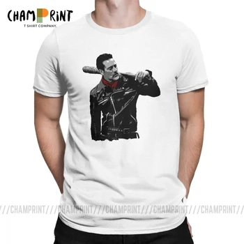 

You Got Red On You T Shirts Men's Pure Cotton Funny T-Shirts Crewneck Negan Lucille The Walking Dead Tees Tops Plus Size