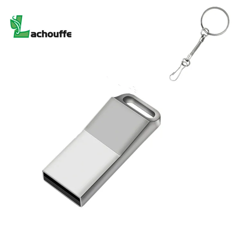 Металлический флеш-накопитель, 32 ГБ, Usb 2,0, 16 ГБ, память, Usb карта памяти, флешка, 8 ГБ, флэш-диск, 64 ГБ, Usb флеш-накопитель, 128 ГБ, с брелоком