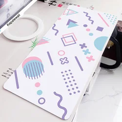 Cute Kawaii Keyboard Mat Gaming Desk Mats XXL Mouse Pad Gamer Carpet Deskpad Gaming Run for Office Home Large Computer Mousepads
