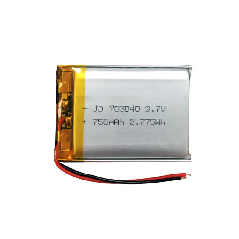 3 7 в 750 мАч 703040 перезаряжаемые литий полимерные батареи Li po для MP3 MP4 DVD LED свет GPS