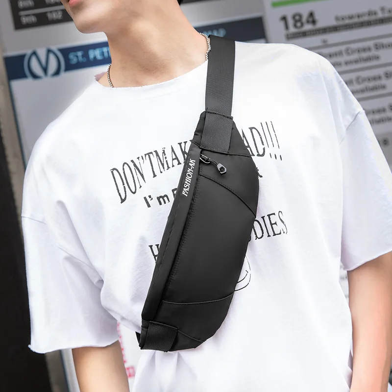 

New style waist bag men's trend multi-functional crossbite chest bag men's outdoor sports waist bag women's mobile phone bag can