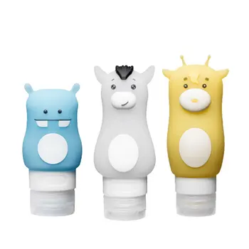 

Multi-purpose Outdoor Travel Portable Cartoon Animal Model Silicone Squeeze Shampoo Shower Gel Lotion Bottle Cosmetics Container
