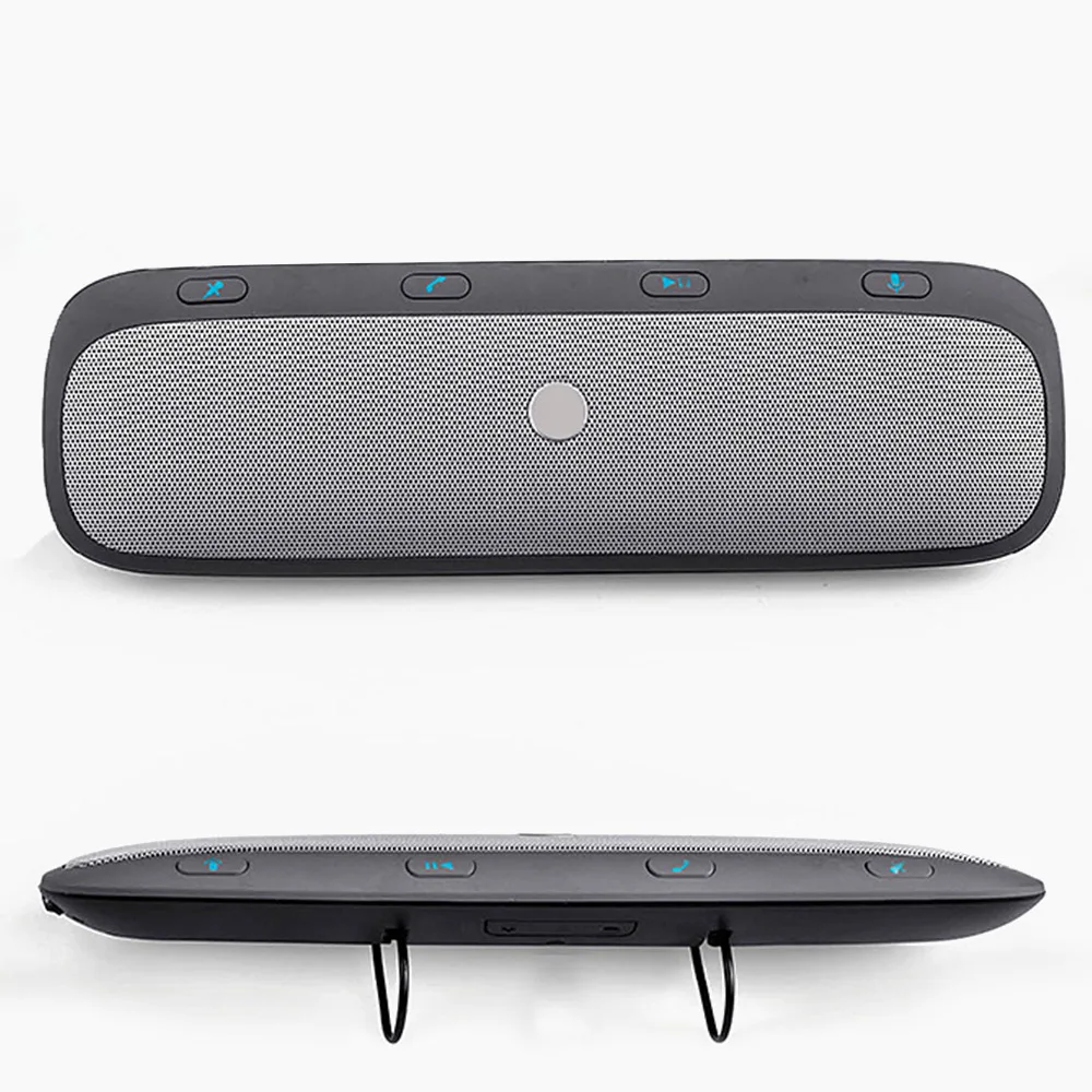 DJSona солнцезащитный козырек беспроводной Bluetooth V3.0+ EDR автомобильный набор для звонков динамик зарядное устройство для телефона с кабелем аудио музыкальный динамик с подвеской