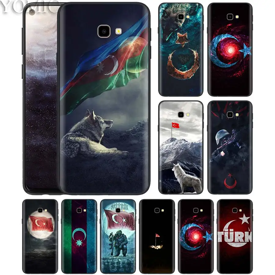 

Turk Flag The Wolf Black Case for Samsung Galaxy J4 J6 Plus J8 2018 M40 M30 M20 M10 Silicone Soft Tasche Phone Cover Coque J6+