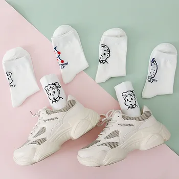 

Korean Style Girl Boy Design Funny Socks Sweet Strawberry Cherry Cute Socks Women Harajuku White Sokken Skarpetki Calcetines