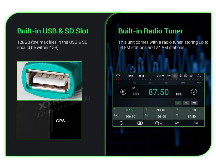 Discount XTRONS 8"Android 9.0 Octa Core 4GB RAM 64GB ROM Car Multimedia GPS System for Mercedes Benz W211 2002-2008 W219 2005-2006 NO DVD 20
