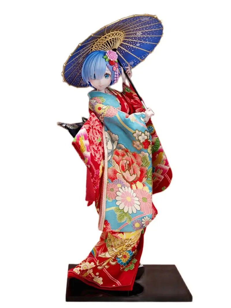 

Cute Anime Re:Zero Starting Life in Another World Rem Kimono Ver. PVC Action Figure Statue Collectible Model Toys Doll Gifts