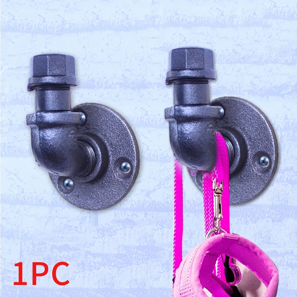 

Fittings Coat Hook Rustic DIY Style Wall Mounted Industrial Pipe Entryway Heavy Duty Hanger Home Decor Bathroom Iron Robe