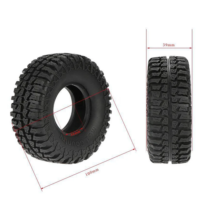 

Rim Tires SCX10 D90 RC4WD Model car Vehicle Toys Hubs Wheel For 1:10 RC Rock Crawler Axial Practical