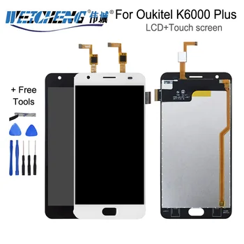 

5.5inch For Oukitel K6000 Plus LCD Display and Touch Screen Screen Digitizer Assembly Replacement +Tools+Adhesive