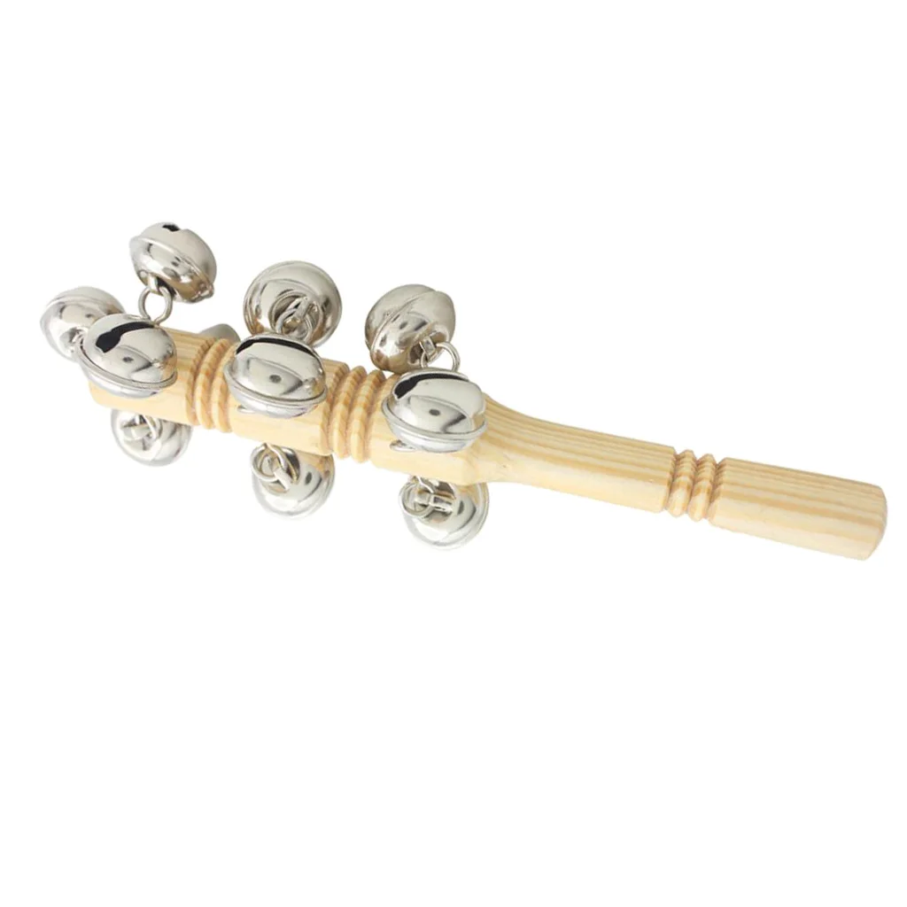 

Lightweight Wooden Hand Bell Hand Rhythm Percussion Toy for Children