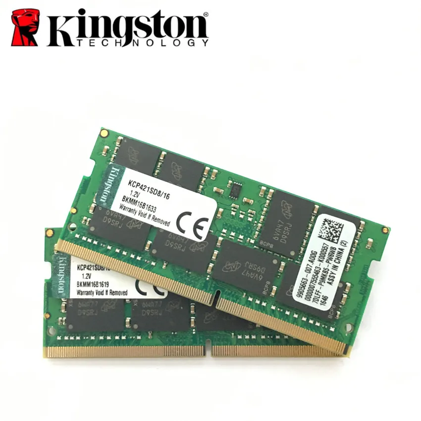 Б/у оперативная память для ноутбука kingston DDR4, 16 ГБ, PC4, 2133 МГц, память D, 16 ГБ, DDR4, 2133 МГц, память для ноутбука, оперативная память для ноутбука