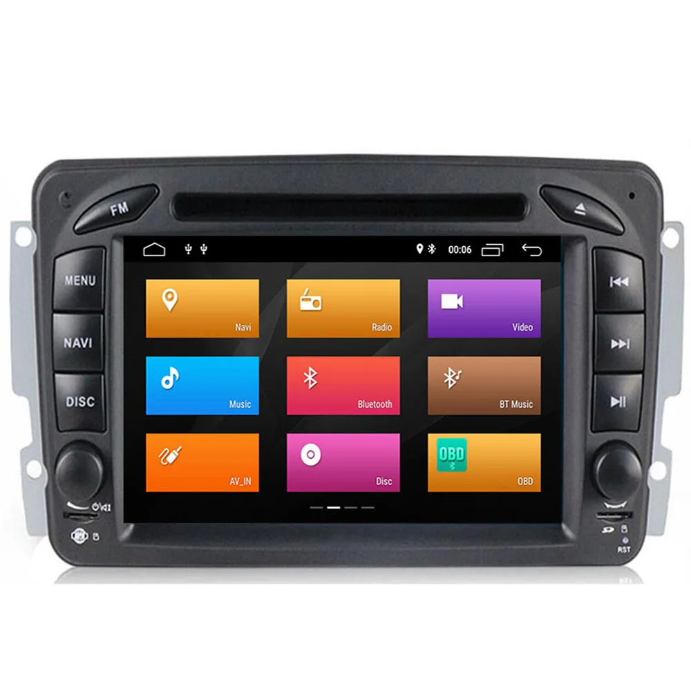 Clearance 4+64G Android 9.0 In Dash Car Stereo Redio DVD Player for Mercedes/Benz/W209/W203/M/ML/W163/Viano/W639/Vito GPS Navigation Unit 3