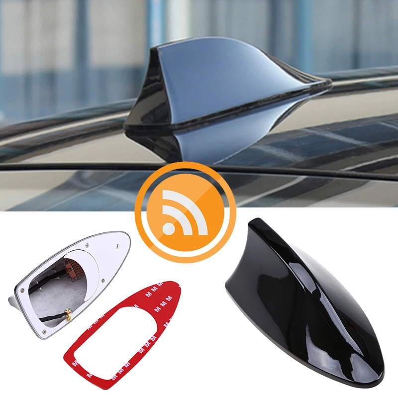 Glossy Black Antenna Shark Fin Car Roof Radio Signal FM/AM Radio Aerial  Replacement Fit for BMW / Honda / Toyota / Hyundai / Kia - AliExpress