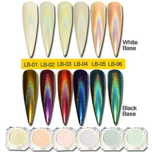 0,5 г Хамелеон блеск для ногтей пыль зеркальный эффект дизайн ногтей хром пигмент с голографическим эффектом пудра для ногтей Маникюр украшения BELB01-06