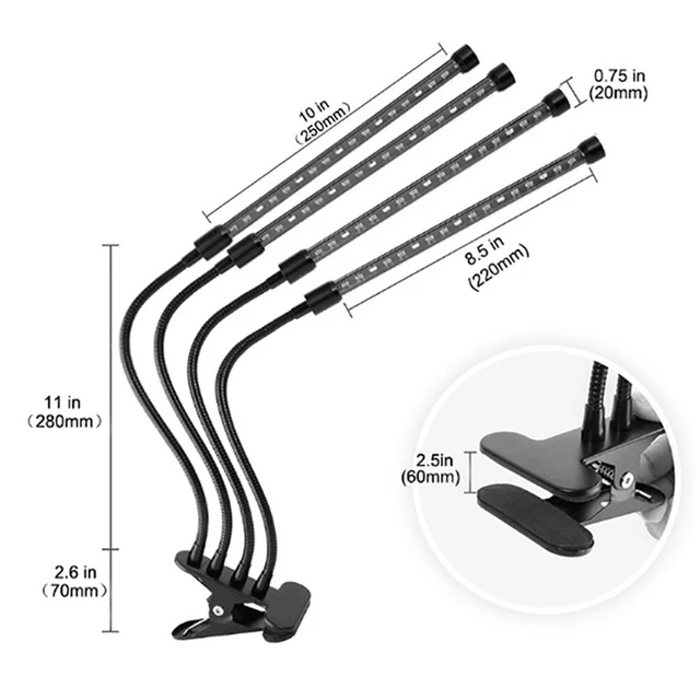 Led Növényi Kiegészítés Világos Teljes Spektrum Növény Növekedési Fény Usb 5V Dimmable És Időzíthető - Image 3