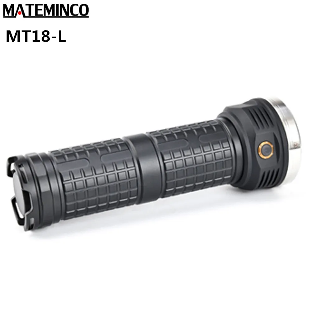 Новый ручной фонарь MATEMINCO MT18 L 18 * Nichia 219C LEDs max 12000 lumen дальность луча 450 метров