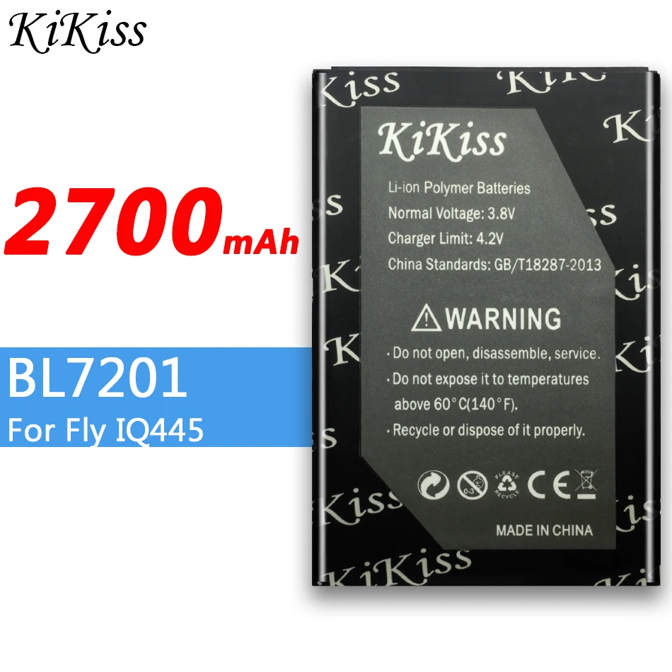 Аккумулятор высокой емкости BL7201 для Fly IQ445 2700 мАч IQ 445 BL 7201 Мощная батарея