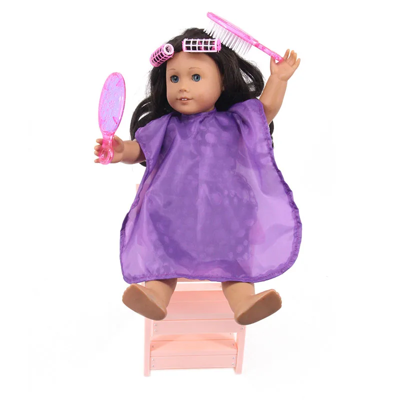 Американская кукла розовая пижама с принтом и утро косметика для туалетной бумаги для 18-дюймовые куклы и 43 см для ухода за ребенком для мам возрождающая кукла девочка игрушки поколения Рождественские подарки