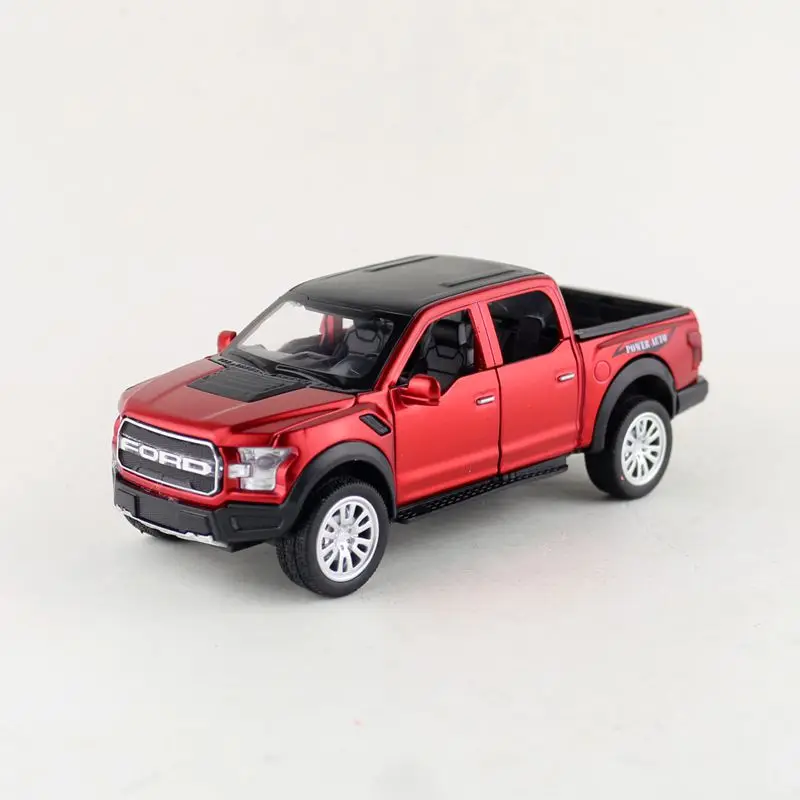1:32/литая металлическая модель/внедорожник Ford F 150/светильник и звук/обучающий