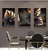 Art Painting Nordic Living Room Decoration Picture Black Golden Plant Leaf Canvas Poster Print Modern Home Decor Abstract Wall 3