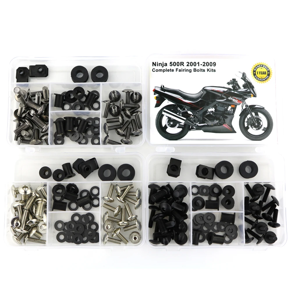 Винты для Kawasaki Ninja 500R 2001-2009 полный комплект болтов обтекателя скоростные гайки
