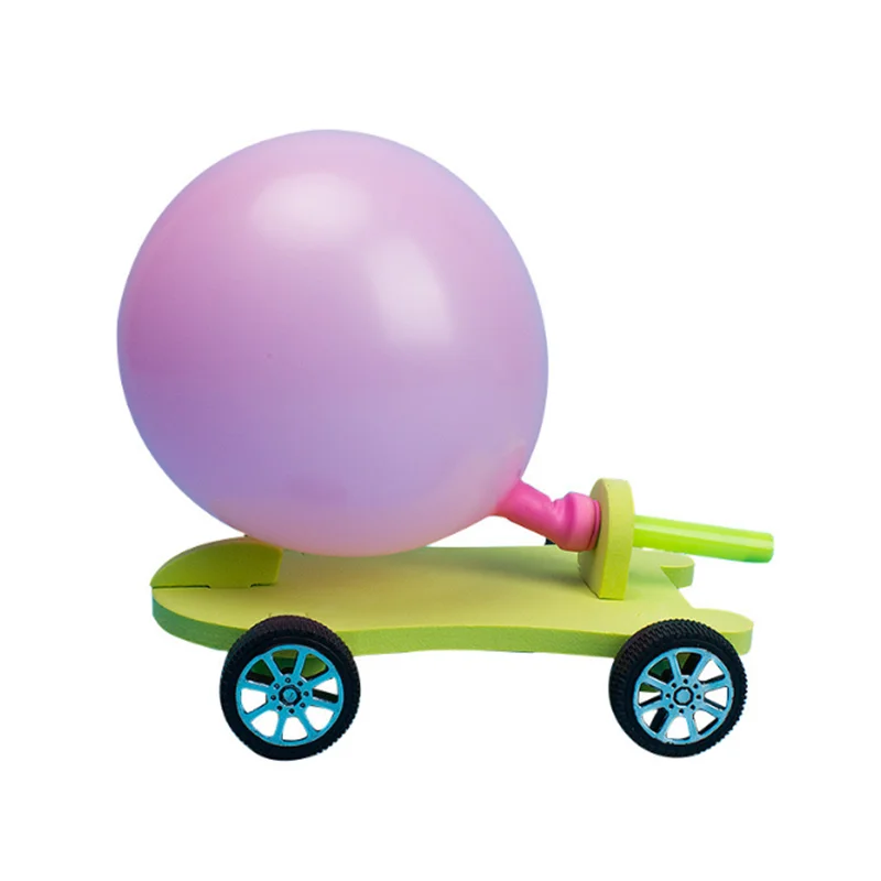 Globo de relleno DIY para niños, coche de reacción educativo para niños, creativo, científico, regalos para niños, juguetes artesanales