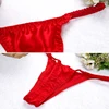 100% Mulberry Silk T-Back Panties Sexy Low-Waist Thongs Ladies Smooth Soft Breathable Underwear Trendy Pure Color Briefs ► Photo 2/6