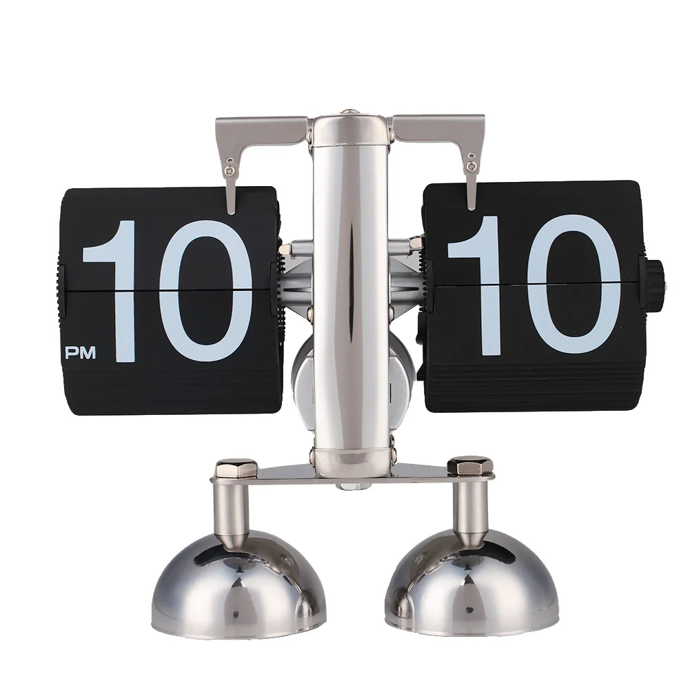 

Vintage Retro Scale Modern Digital Auto Flip Dual Stand Home Desk Clock