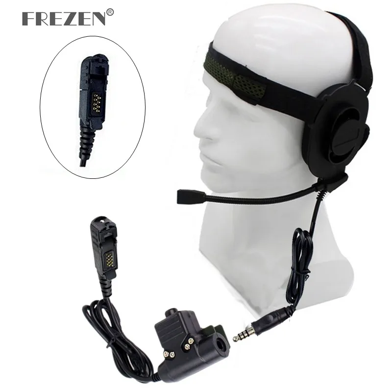 HD01 Z tactical Bowman Elite II Гарнитура с U94 адаптером Z113 стандартная версия PTT для Motorola MTP3100 3150 P6620 P6600 радио