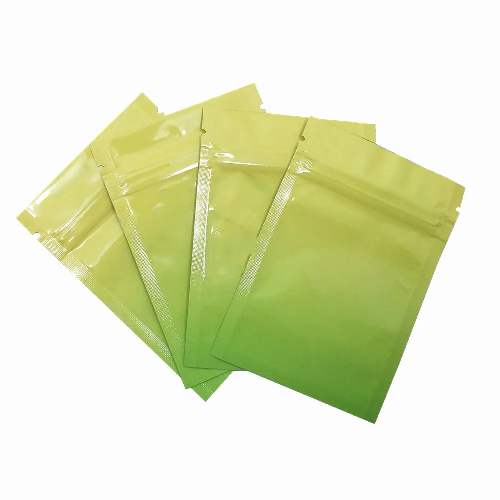 黄绿渐变铝箔自封袋 A