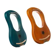 Lyre Harp 10 струн из красного дерева Lyra Harp 7 струн Harp музыкальный инструмент с тюнинговым ключом для начинающих музыкальных любителей Harp Lyre Harp 10 струн из красного дерева Lyra Harp 7 струн Harp музыкальный инструмент с тюнинговым ключом для начинающих музыкальных любителей Harp