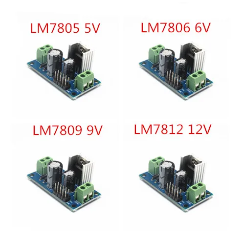 1 шт. LM7805 LM7806 LM7809 LM7812 DC/AC три терминала регулятор напряжения Модуль питания 5 в 6 в 9 в 12 В выход Макс 1.2A