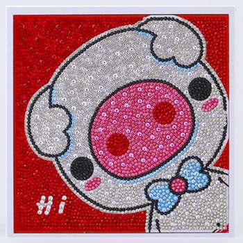 

HUACAN 5D Diamond Painting Cartoon Special Shaped Diamond Embroidery Horse Rhinestone Drill DIY Children Panting 20x20cm