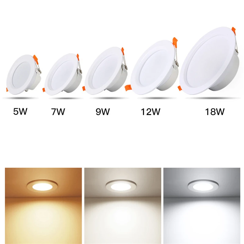 LED Downlights 5W 7W 9W 12W 15W 20W LED Ceiling Lamp Spot Lights AC220V-240V ceiling recessed Lights Indoor Lighting LED Downlights 5W 7W 9W 12W 15W 20W LED Ceiling Lamp Spot Lights AC220V-240V ceiling recessed Lights Indoor Lighting